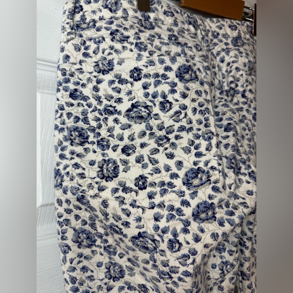 J.Crew Toothpick Mid Rise Floral Stretch Jeans - Picture 9 of 14